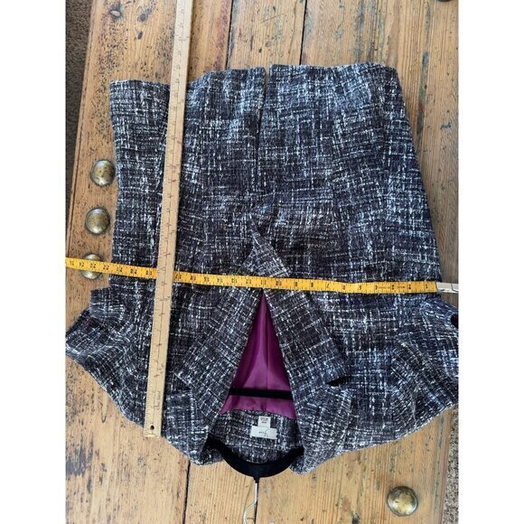 Yvos Women's Black Blazer Size‎ 16W short sleeve short acrylic collar snaps - Picture 8 of 8